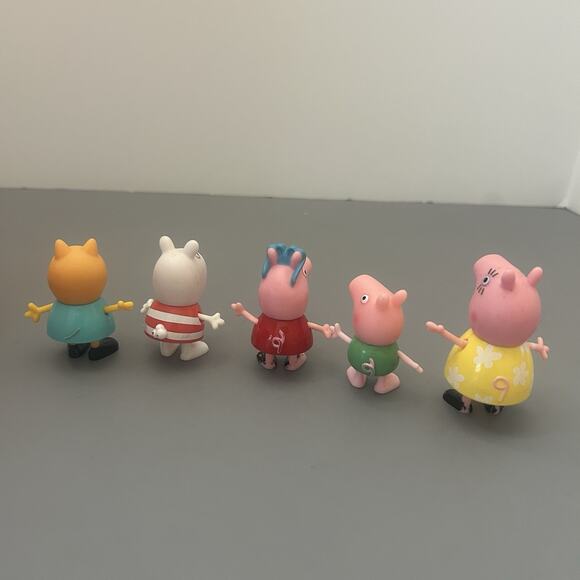 Peppa Pig Red Car Jazzwares Family Convertible and 5 Figures 2003 Toy NO SOUND - Picture 6 of 9